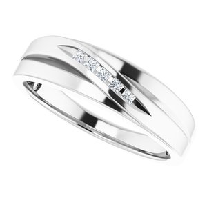 Accented Stepped-Edge Tapered Band