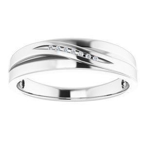Accented Stepped-Edge Tapered Band