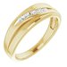 Accented Stepped-Edge Tapered Band
