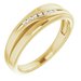 Accented Stepped-Edge Tapered Band