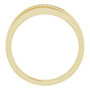 Accented Stepped-Edge Tapered Band