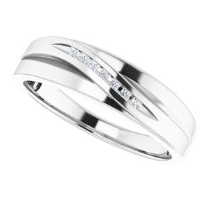 Accented Stepped-Edge Tapered Band