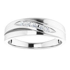 Accented Stepped-Edge Tapered Band