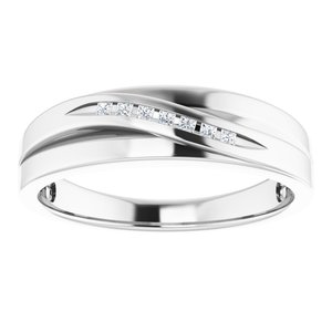 Accented Stepped-Edge Tapered Band
