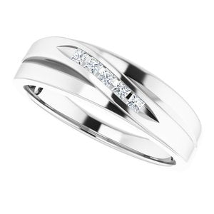 Accented Stepped-Edge Tapered Band