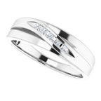 Accented Stepped-Edge Tapered Band