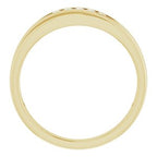 Accented Stepped-Edge Tapered Band