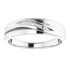 Accented Stepped-Edge Tapered Band