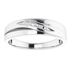Accented Stepped-Edge Tapered Band