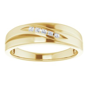 Accented Stepped-Edge Tapered Band