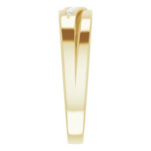 Accented Stepped-Edge Tapered Band