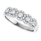 Five-Stone Halo-Style Anniversary Band