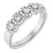 Five-Stone Halo-Style Anniversary Band