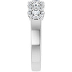 Five-Stone Halo-Style Anniversary Band