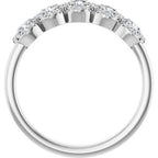 Five-Stone Halo-Style Anniversary Band