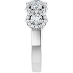 Five-Stone Halo-Style Anniversary Band