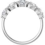 Five-Stone Halo-Style Anniversary Band