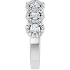 Seven-Stone Halo-Style Anniversary Band