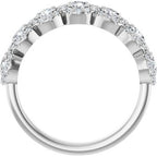 Seven-Stone Halo-Style Anniversary Band