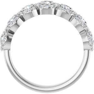 Seven-Stone Halo-Style Anniversary Band