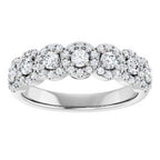 Seven-Stone Halo-Style Anniversary Band