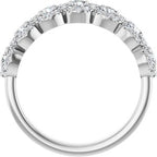Seven-Stone Halo-Style Anniversary Band