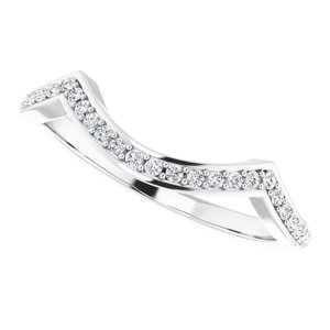 Accented Twisted Bypass Engagement Ring or Band