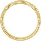 Solitaire Rope Engagement Ring or Band