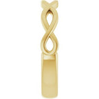 Solitaire Rope Engagement Ring or Band