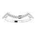 Accented Twisted Bypass Engagement Ring or Band