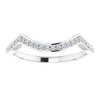 Accented Twisted Bypass Engagement Ring or Band