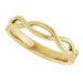 Solitaire Rope Engagement Ring or Band