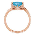 Two-Stone Halo-Style Ring