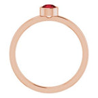Bezel-Set Solitaire Ring