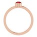 Bezel-Set Solitaire Ring