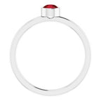 Bezel-Set Solitaire Ring