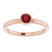 Bezel-Set Solitaire Ring