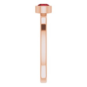 Bezel-Set Solitaire Ring