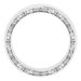 Sculptural Inlay Half Round Band