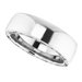 Sculptural Inlay Half Round Band