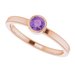 Bezel-Set Solitaire Ring