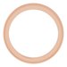 Milgrain Edge Sculptural Flat Band with Bead Blast Finish