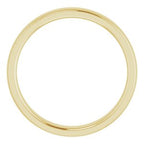 Stepped-Edge Comfort-Fit Half Round Band