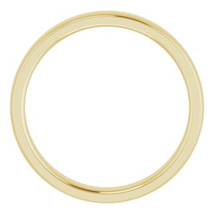 Stepped-Edge Comfort-Fit Half Round Band