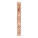 Milgrain Edge Sculptural Flat Band with Bead Blast Finish