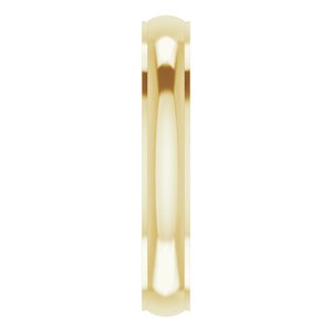 Stepped-Edge Comfort-Fit Half Round Band