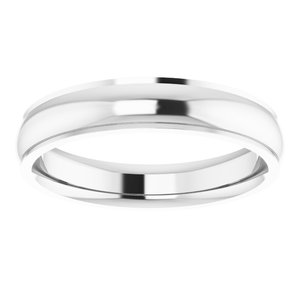 Stepped-Edge Comfort-Fit Half Round Band