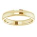 Stepped-Edge Comfort-Fit Half Round Band