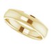 Stepped-Edge Comfort-Fit Half Round Band