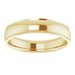 Stepped-Edge Comfort-Fit Half Round Band